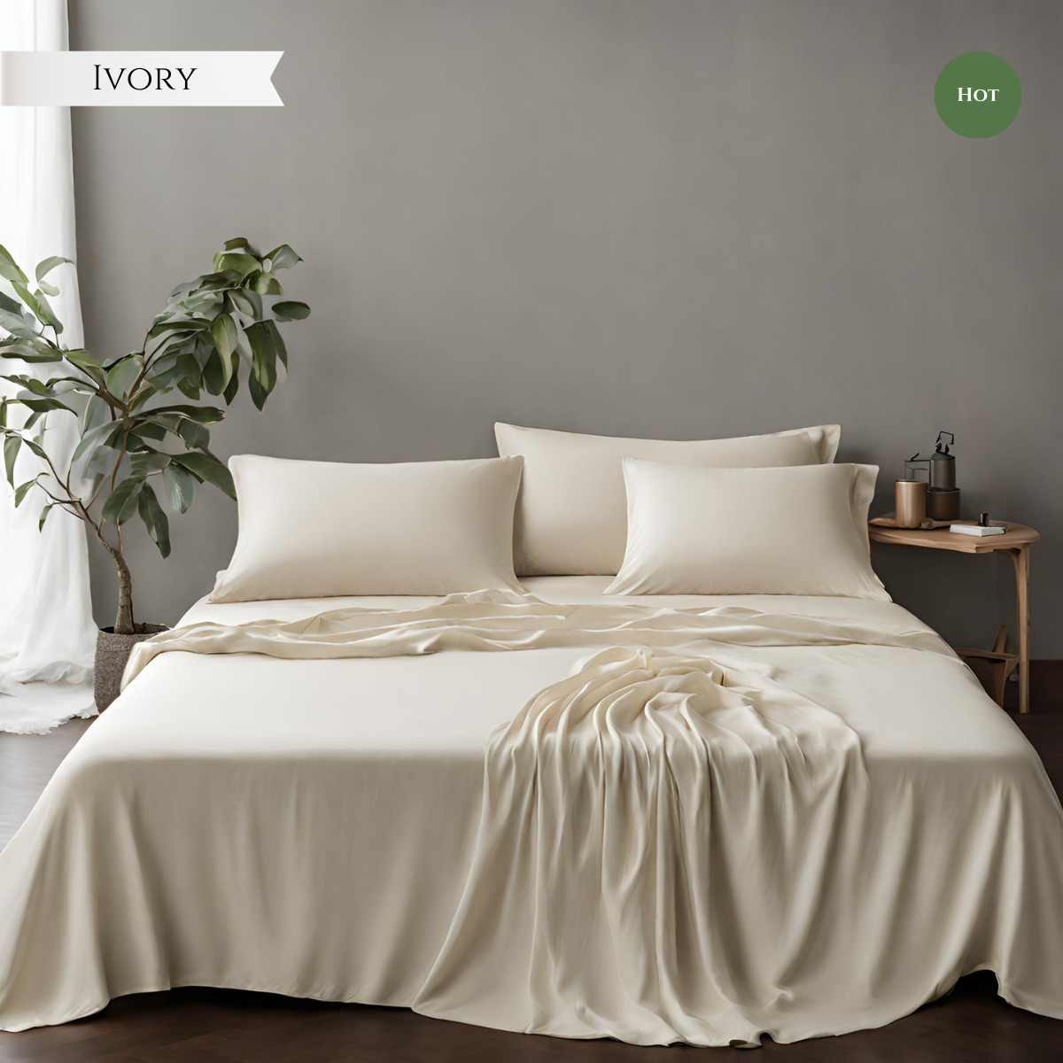 Premium 100% Eucalyptus Lyocell Tencel™ 600TC Bed Sheet Set